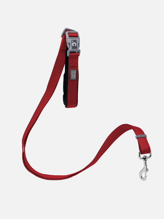 5 Way Adjustable Dog Leash, Red